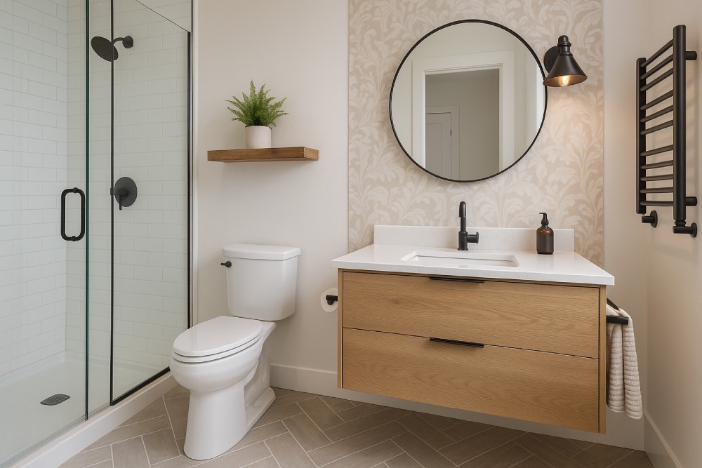 Small Bathroom Design Idea #5 - Add Your Style Without Losing Function