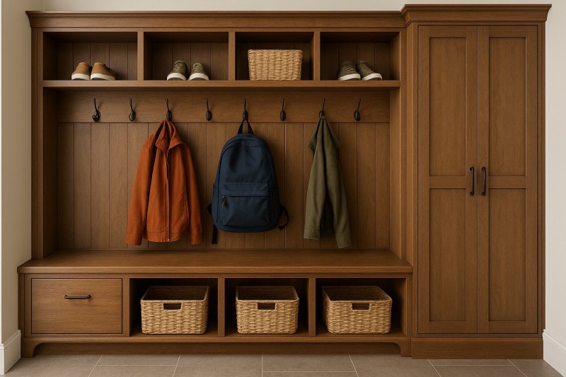 Functional Components of Smart Mudroom Cabinets