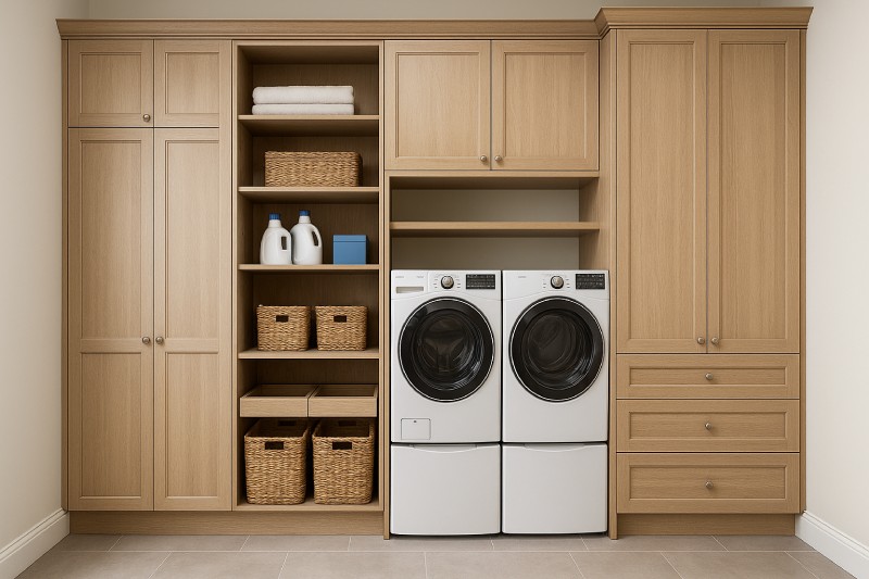 Floor-to-Ceiling Cabinetry That Does the Heavy Lifting