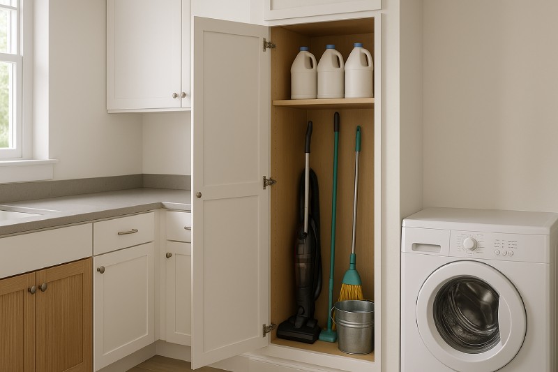 1. Tall Utility Cabinets: Keep It Clean and Out of Sight