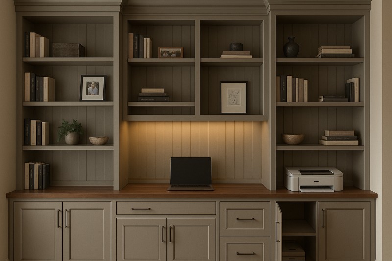 2) Built-Ins That Work: Mix Open Display With Closed Storage