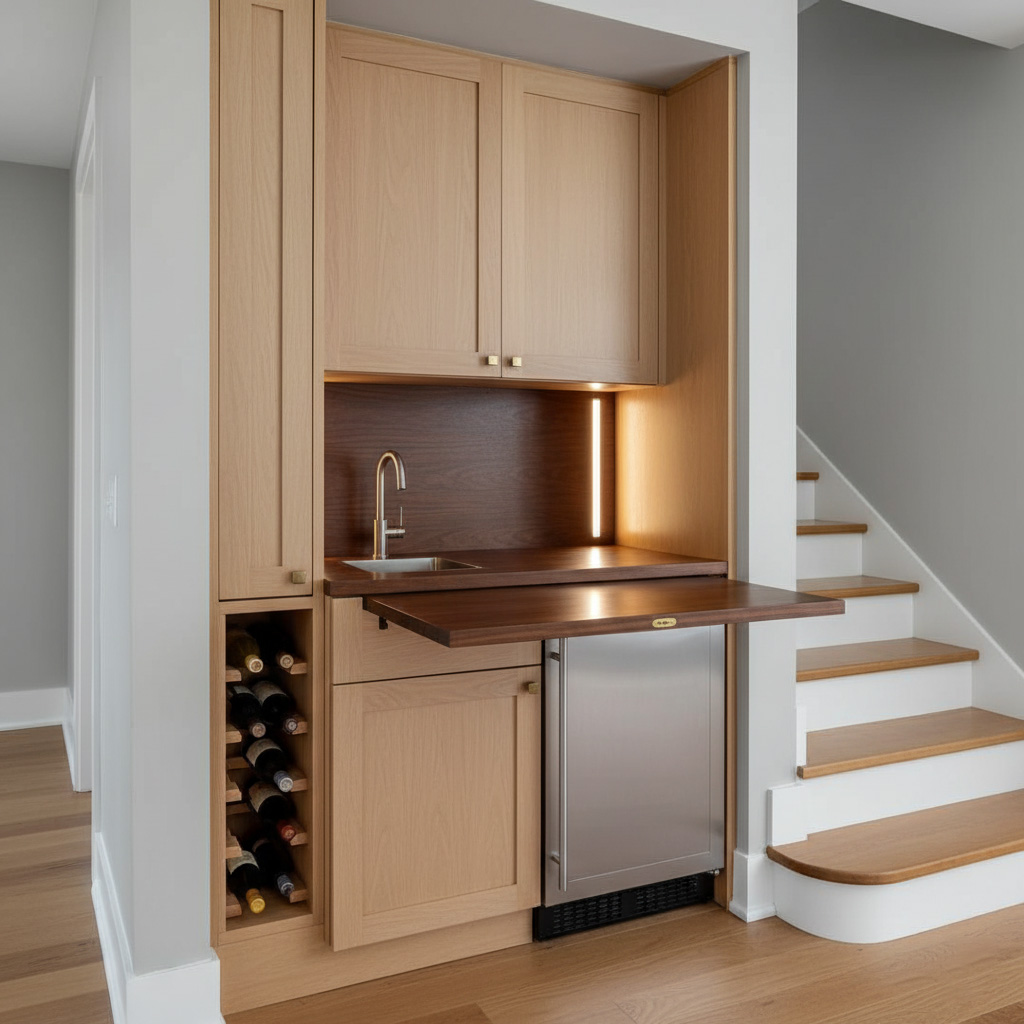 Under-Stair Or Recessed Niche Bar