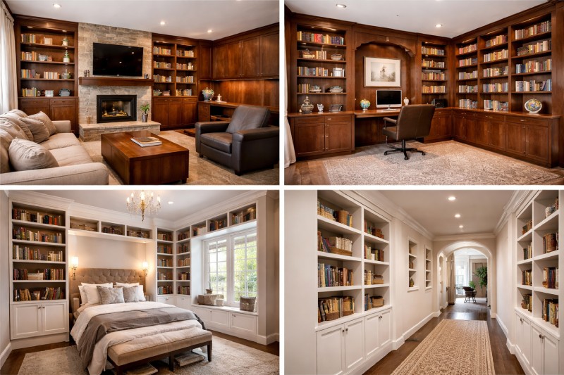 Best Rooms in Your Home for Custom Bookshelves