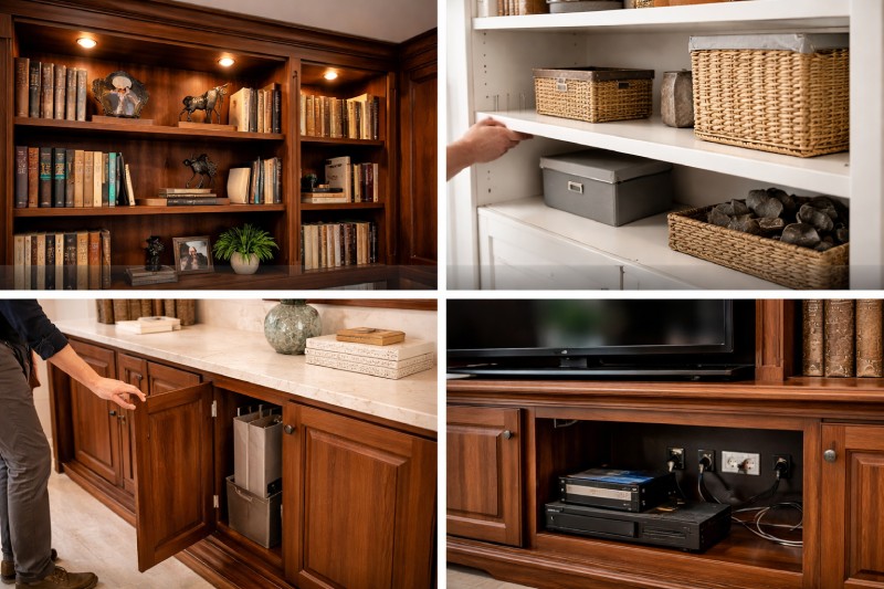 Smart Features to Include in Custom Bookshelves