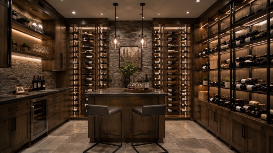 Contemporary Wood and Metal Displays