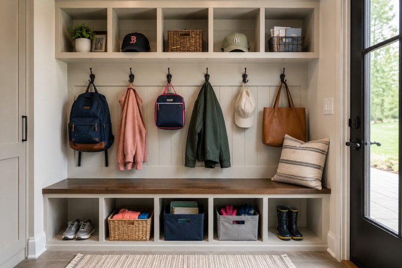 Open Mudroom Cubbies For Everyday Items