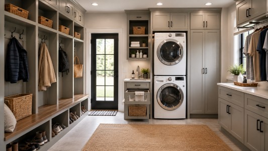 Why a Laundry Mudroom Works So Well for Busy Homes