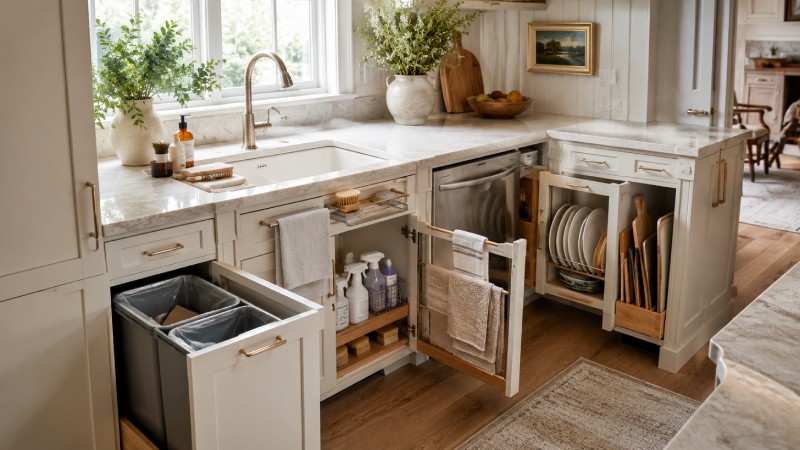 Build a Better Cleanup Zone With Cabinet Storage