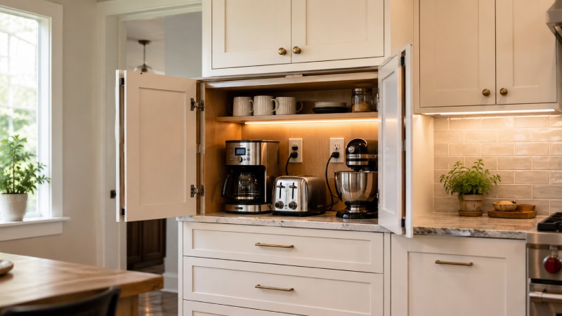 Hide Counter Clutter With an Appliance Garage