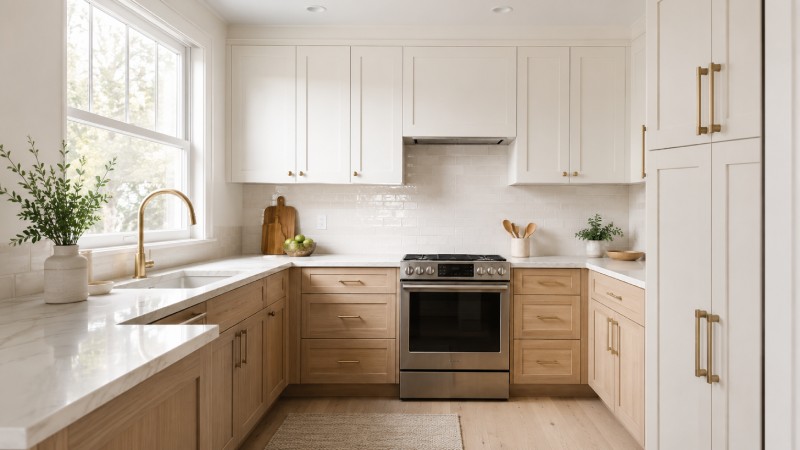 Use Cabinet Color to Make the Kitchen Feel Larger