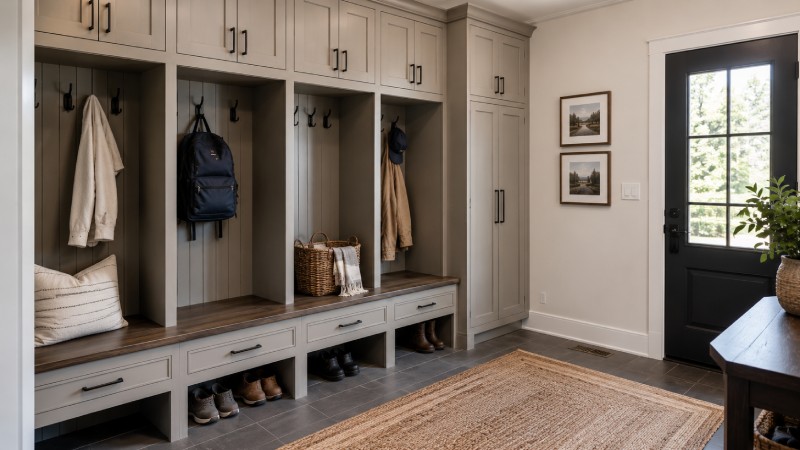 What Custom Mudroom Design Includes