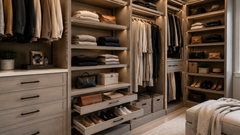 Adjustable shelving