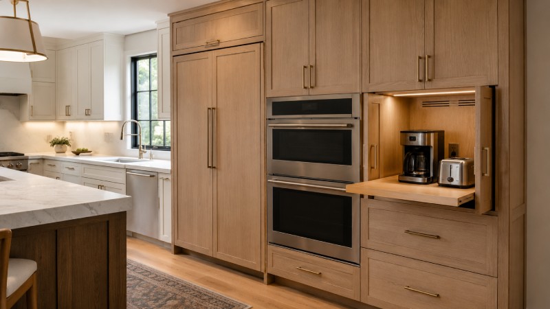 Build Kitchen Appliances Into the Cabinet Plan
