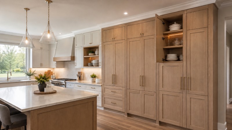 Extend Custom Kitchen Cabinets to the Ceiling