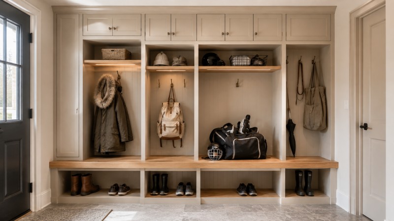 Give Each Person a Dedicated Mudroom Locker