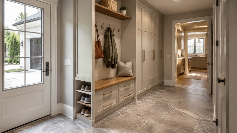 Let Daily Traffic Shape the Modern Mudroom Layout