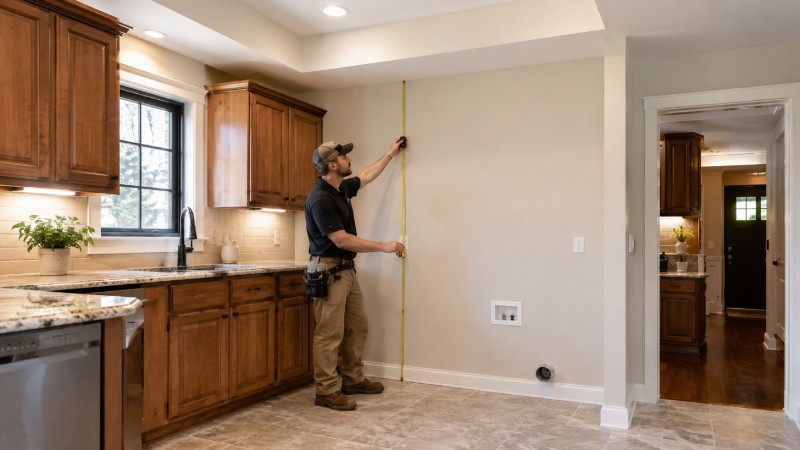 Measure the Room Before Designing Custom Kitchen Cabinets